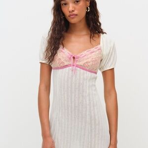 For Love & Lemons Dauphine Slip Dress Size SS / Pink